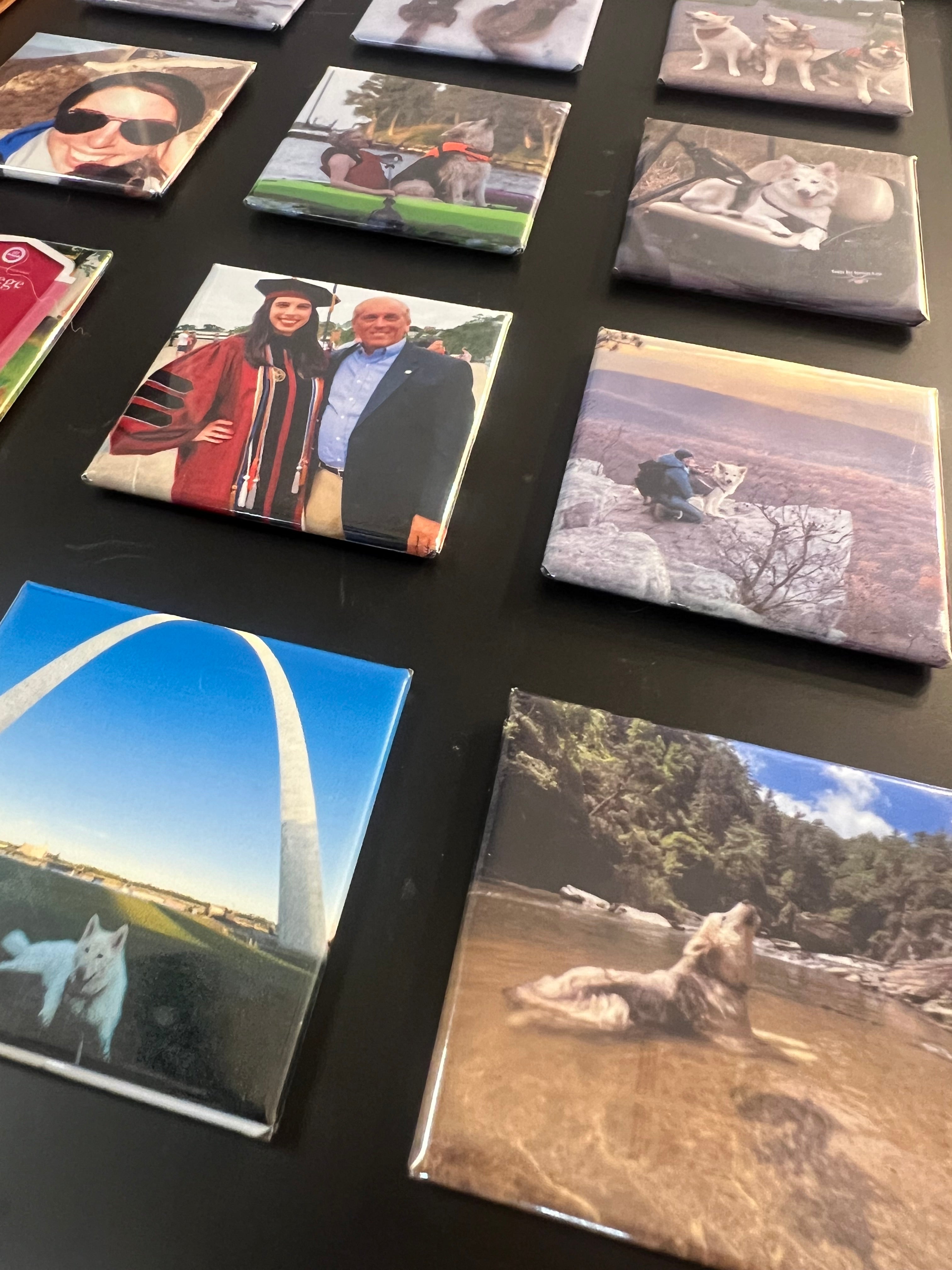 2 x 2 Custom Photo Magnet Moments - Set of 9